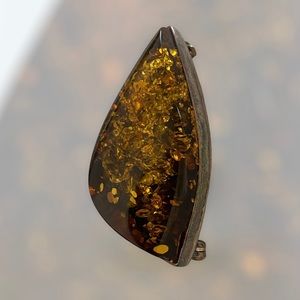Vintage Amber Brooch